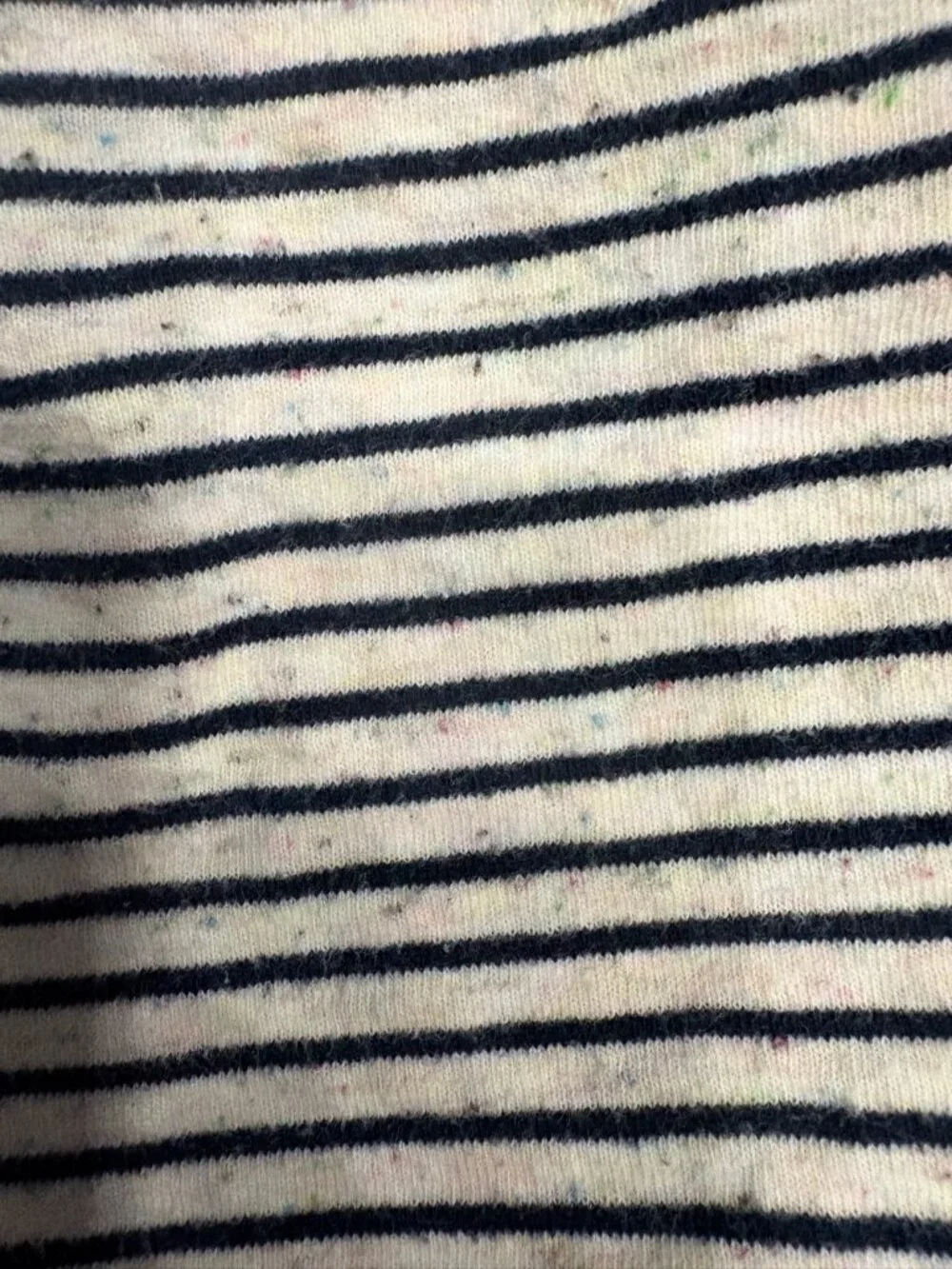 Gap Kids Girls Navy Striped Speckled Knit Lounge Shorts (Medium 8)